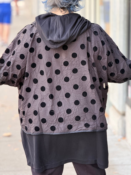 Gershom Bram Diva Zip Jacket-Black Dot