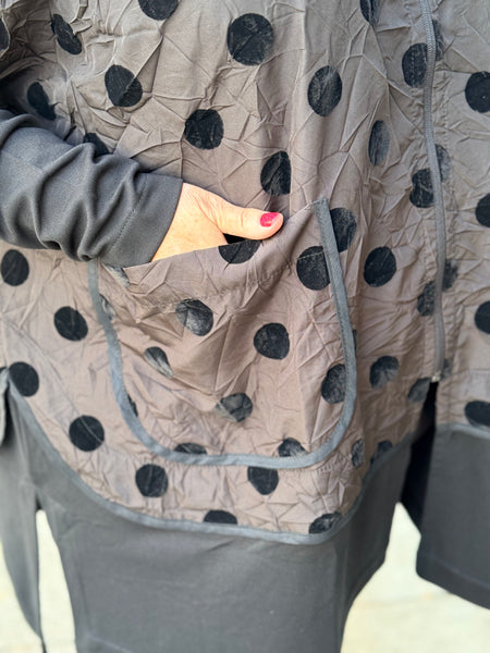 Gershom Bram Diva Zip Jacket-Black Dot