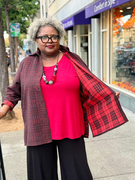 Christopher Calvin Shirt Jack- Red/Black