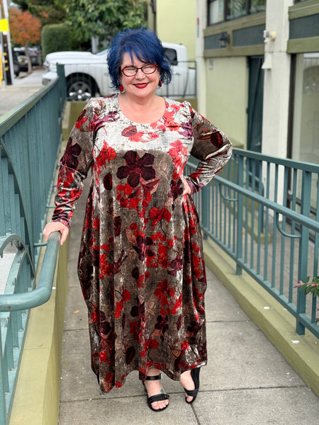 KZ Designs Star Dress-Velvet Flower