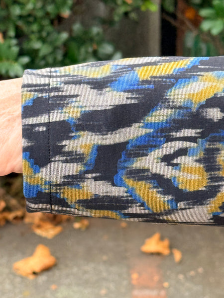 Kozan Jane Jacket-Blue Ikat