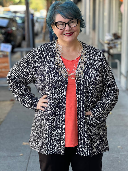 Habitat Travel Dots Open Front Cardigan