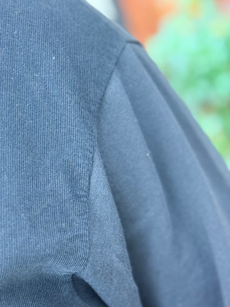 Transparente Pinwale Corduroy/Knit Combo Button Dress