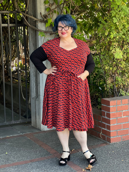 Effie's Heart Hedy Cap Sleeve Dress-Rooster