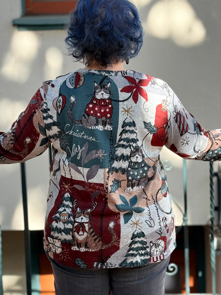 Jess and Jane French Brush Tunic Top- Starlight