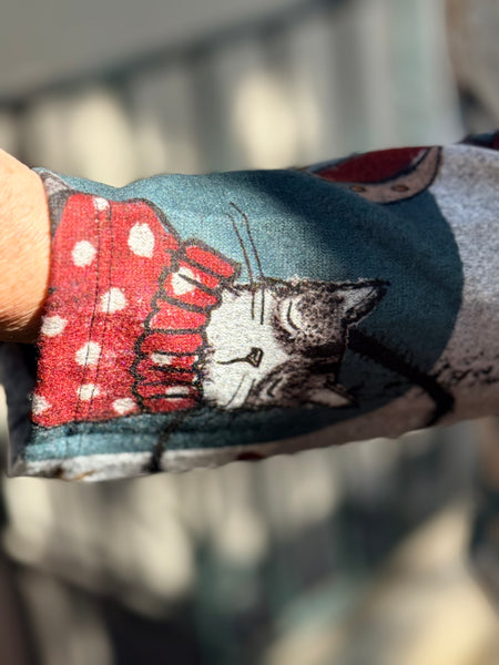 Jess and Jane French Brush Tunic Top- Starlight