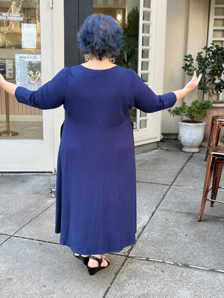 Blue Sky Soul Dress- Indigo
