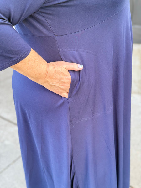 Blue Sky Soul Dress- Indigo