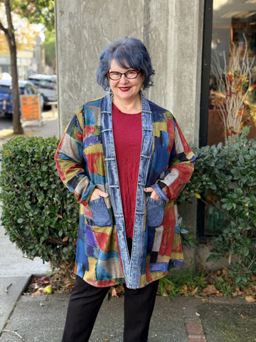 Parsley and Sage Edith Reversible 3/4 Jacket