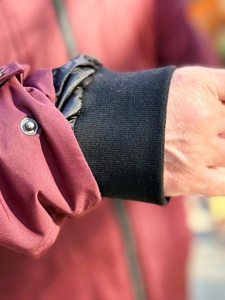 Frandsen Zip Hooded Coat- Burgundy