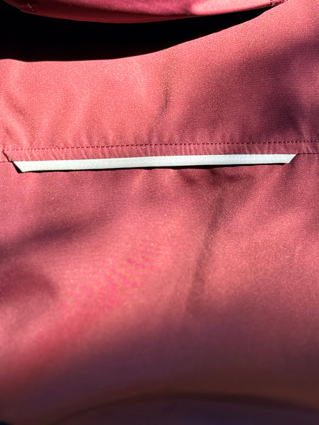 Frandsen Zip Hooded Coat- Burgundy