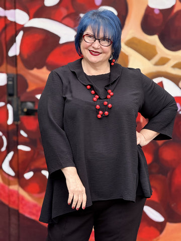 Sydney Project Airflow Cowl Tunic-Black