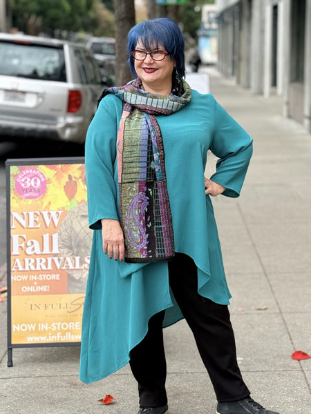 Sydney Project Asymmetrical Tunic- Jade