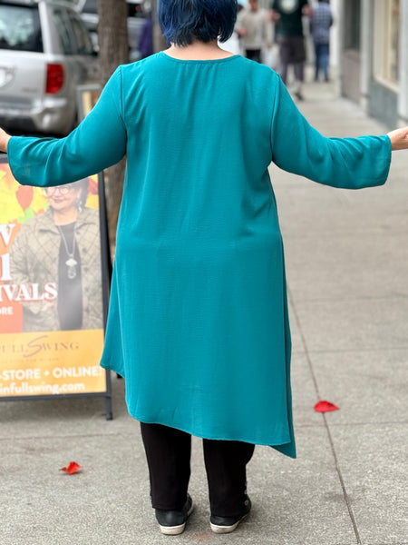 Sydney Project Asymmetrical Tunic- Jade