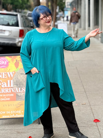 Sydney Project Asymmetrical Tunic- Jade
