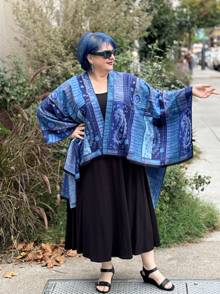 Rapti Cashmere Ruana #42 Blues