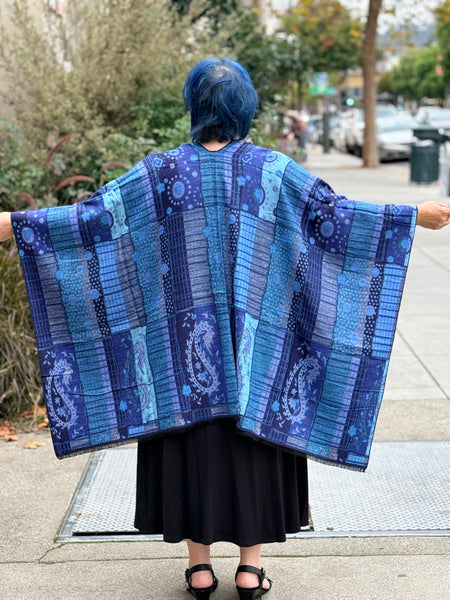 Rapti Cashmere Ruana #42 Blues