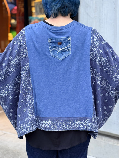 Shannon Passero Banded Rock and Roll Pullover- Nirvana