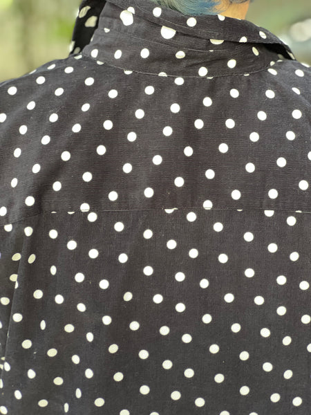 Foxcroft Haven Polka Dot Corduroy Shirt