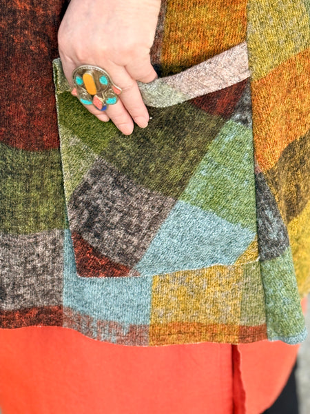 Vine Street Plaid Vest- Multi