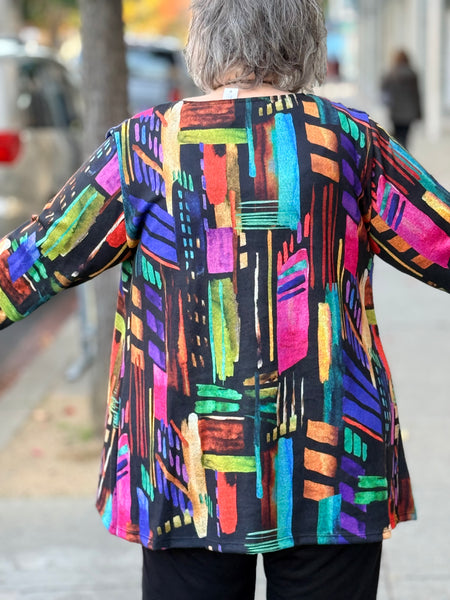 Jess and Jane Brushed Knit Tunic Top -Times Square