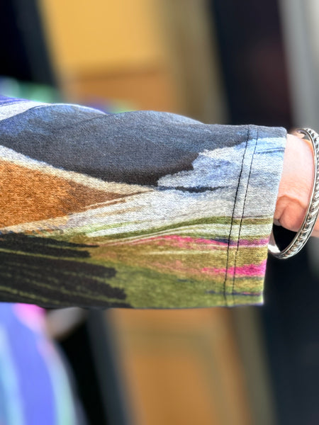 Jess and Jane Brushed Knit Long Sleeve Top Como