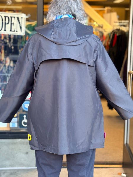 Lindi/Oopera Reversible Raincoat Black