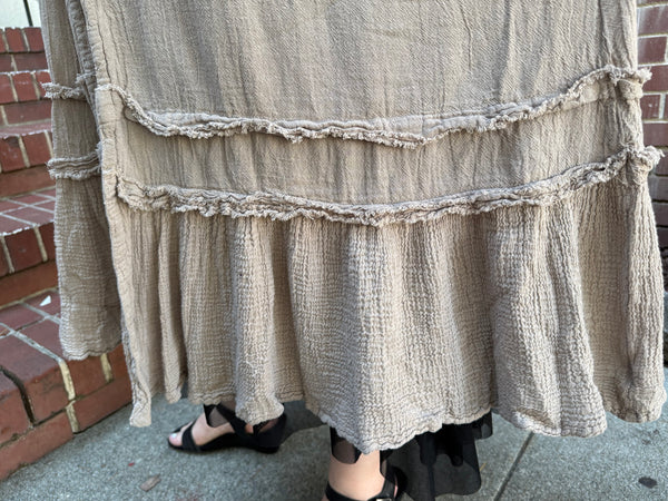 Oh My Gauze Chic Duster Taupe