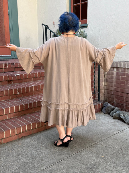 Oh My Gauze Chic Duster Taupe