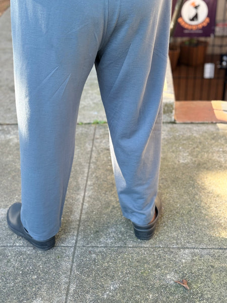 Eileen Fisher Organic Cotton Terry Slouch Pant-Eucalyptus