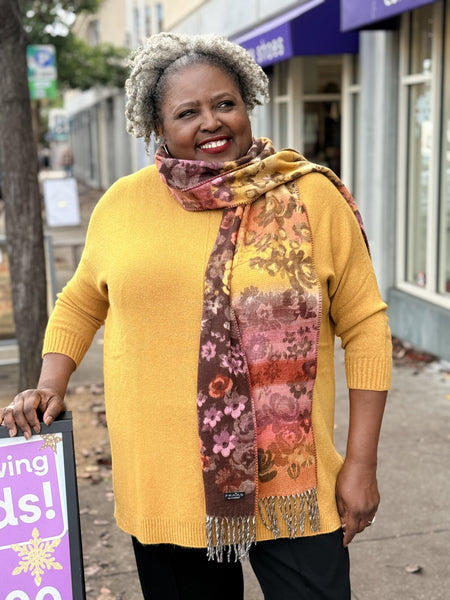 Amazing Woman Cassi One Size Sweater-Gold