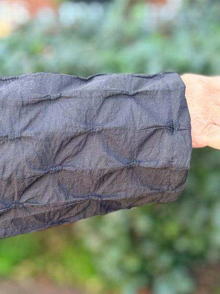 Christopher Calvin Short Jacket-Black Pucker