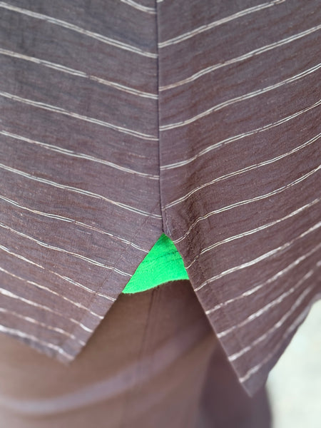 Christopher Calvin Mandarin Swing B/W Stripe