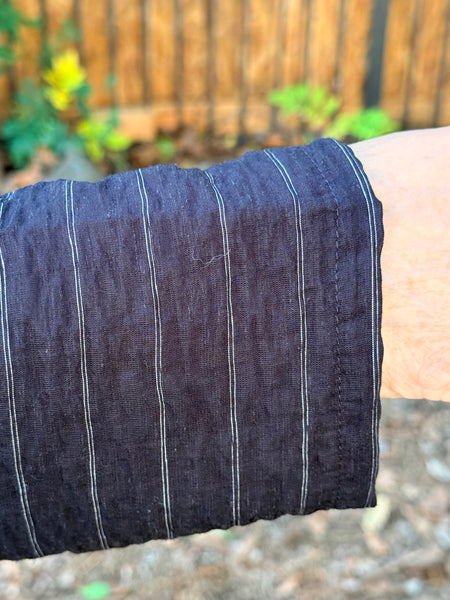 Christopher Calvin Short Jacket- B/W Pinstripe