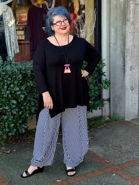 Kozan Juliette Top-Black Tencel