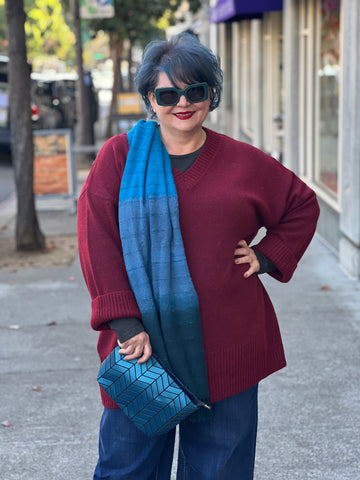 Yesta Cozy Maroon Sweater - Romina