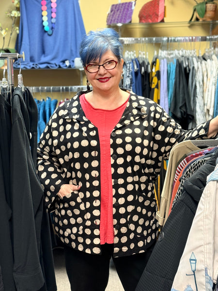 Yaza Jersey Jacket- Black Bubble- L/XL