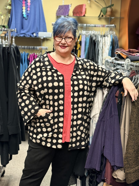 Yaza Jersey Jacket- Black Bubble- L/XL