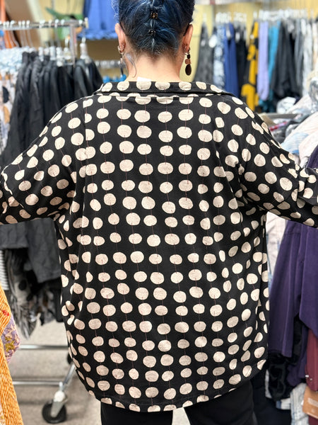 Yaza Jersey Jacket- Black Bubble- L/XL