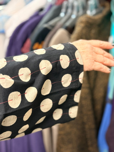 Yaza Jersey Jacket- Black Bubble- L/XL