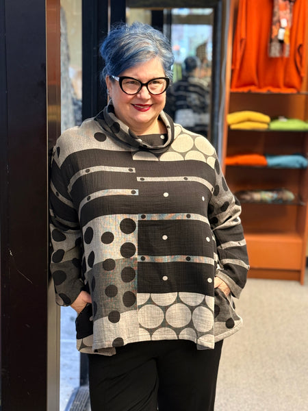 Yaza Gauze Cowl Tunic-L/XL