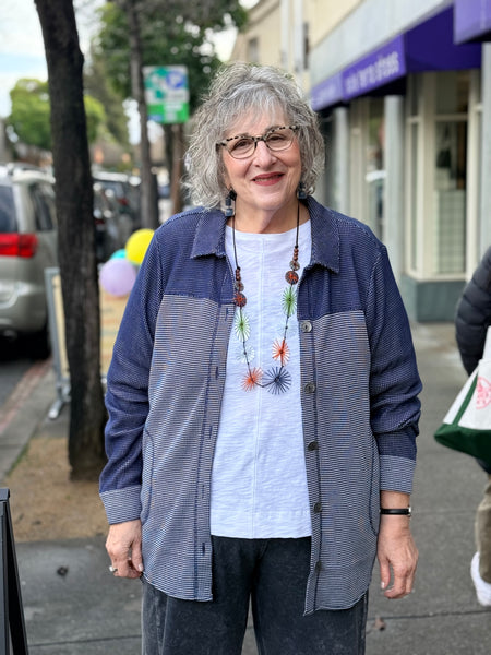 Habitat Opposites Attract Chill Shirt- Navy