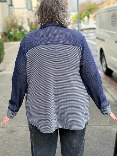 Habitat Opposites Attract Chill Shirt- Navy