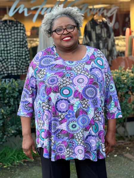 Blue Sky Bamboo Jazz 3/4 Top -Royale Peacock