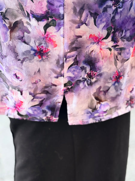 Blue Sky Bamboo Linen Lorine Blouse-Royale Dynasty