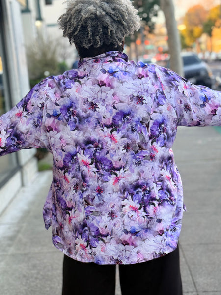 Blue Sky Bamboo Linen Lorine Blouse-Royale Dynasty