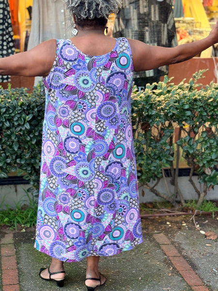 Blue Sky Evangelina Dress-Royale Peacock