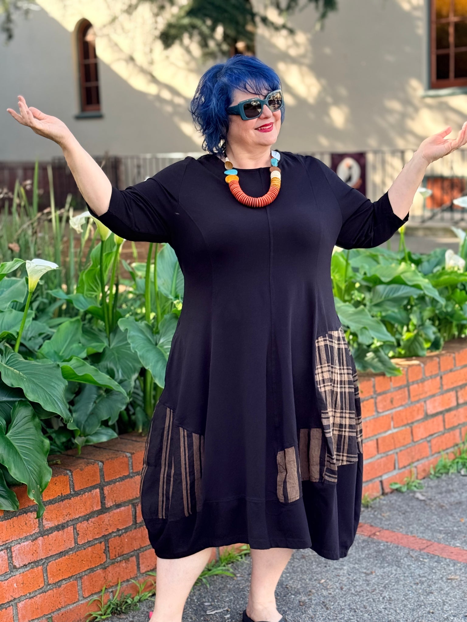 Alembika Cotton Cocoon Dress- Terra – In Full Swing