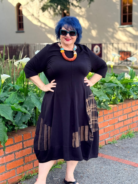 Alembika Cotton Cocoon Dress- Terra