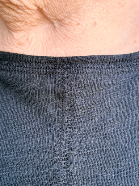Habitat Peruvian Cotton Summer Boatneck-Black